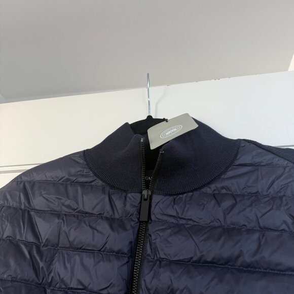 NWT Canada Goose Men's HyBridge Knit Packable Jacket Navy Wool Knit Down Filled - Picture 5 of 8